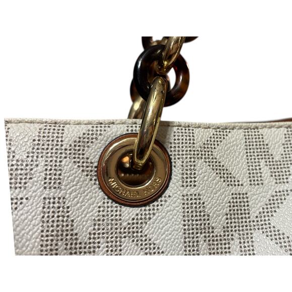 Michael Michael Kors Cynthia Logo Medium Satchel w/COA and dust bag - Picture 5 of 10